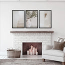 Boho Architectural Set of 3 Pieces. Neutral Tones