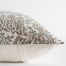 Claire Floral Block Printed Pillow Cover | Mustard