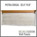 Flexible 3D Stone Wall Panel Sample - PIETRA GRIGIA | DECKO Flexistone - Free Shipping
