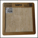 Flexible 3D Stone Wall Panels - <b>PIETRA TRAVERTINO GOLD</b> - Box of 16 panels (35.4" x 11.8") <b>46.5 sqft</b> coverage | DECKO Flexistone