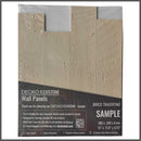 Flexible 3D Stone Wall Panels - BRICO TRAVERTINO - Box of 12 Interlocking Peel-and-Stick Panels 11.63 sqft coverage | DECKO Flexistone