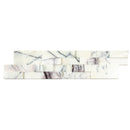 New York Ledger 3D Panel 6"x24" Natural Marble Wall Tile - Full Truckload honed one panel top view