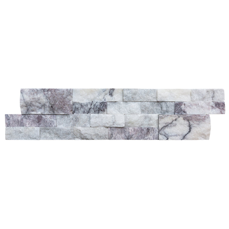 New York Ledger 3D Panel 6"x24" Natural Marble Wall Tile - Full Truckload one ledger panel shot