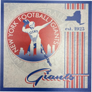 New York Giants 9.5'' x 9.5'' Throwback Album Wood Sign
