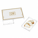 Luxury Glass & Leather Challah Board With Lucite Serving Drawer