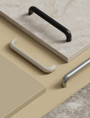Matte Black "Vibe" Cup Knob and Drawer Pull