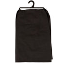 Nightmare Before Coffee Skeleton Kitchen Towel | Black Cotton Halloween Themed Tea Dish Cloth | 28" x 28"