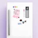 No Prob-Llama Magnetic Sticky Notepad in Navy Blue | 9.5" x 2.75" | Holds to Fridge with Strong Magnet