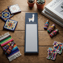 No Prob-Llama Magnetic Sticky Notepad in Navy Blue | 9.5" x 2.75" | Holds to Fridge with Strong Magnet