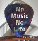 No Music, No Life Guitar Pick Metal Art