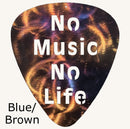 No Music, No Life Guitar Pick Metal Art