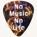 No Music, No Life Guitar Pick Metal Art