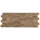 Noce Brown Ledger 3D Panel 6"x24" Natural Marble Wall Tile - Full Truckload  multiple panels top view