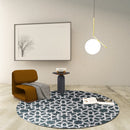Premium Hand-Tufted Rug Made of 100% Wool  - Noir Grid - 5x5 Feet
