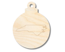 Unfinished Wood Etched North Carolina Ornament Shape | Paint By Line Crafts | up to 30" DIY