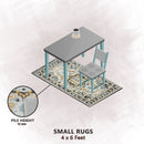 Premium Hand-Tufted Rug Made of 100% Wool  - Northern Tale - 4x6 Feet