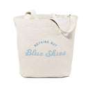 Nothing but Blue Skies Cotton Canvas Tote Bag