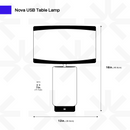 Nova USB Table Lamp
