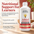 Added Attention – Liquid Supplement for Kids with DHA, B Vitamins & Phospholipids | Brain-Friendly Nutrients in a Natural Banana berry Flavor | 16 oz