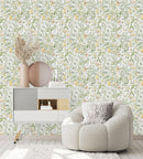 White and Yellow Floral Wallpaper