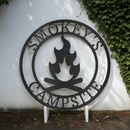 Custom Metal Wall Art - Personalized Fire Pit Sign