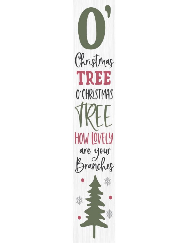 O Christmas Tree Porch Sign