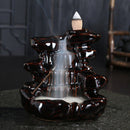 Black Cascade Waterfall Backflow Incense Burner
