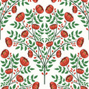 Voguish Red Poppies Wallpaper Fashionable