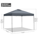 Ainfox 10ft X10ft Ventilated Top Patio Canopy For Outdoor