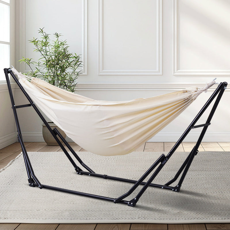 Ainfox 2 in 1 Portable Hammock Bed Camping Chair with Stand Included