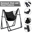 Ainfox 2 in 1 Portable Hammock Bed Camping Chair with Stand Included