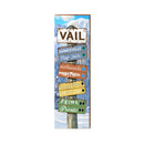 Vail Snow Mountain Directional | Real Wood Art Print