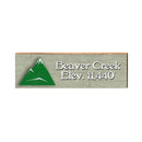 Beaver Creek Elevation Mountain Green | Real Wood Art Print