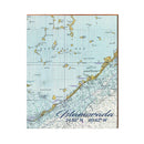 Islamorada NOAA Chart Map | Wall Art Print on Real Wood