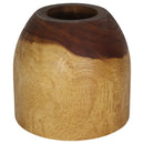Haussmann Wood Oval Drum Table 20 in Diameter x 18 in Height Oak Oil