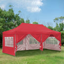 Ainfox 10x20Ft Pop up Canopy Tent, Party Heavy Duty Instant Gazebo with 4 Removable Sidewalls，4 Transparent Windows and 2 Zipper Doors