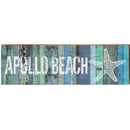 Apollo Beach Starfish Coastal Blue | Wall Art Print on Real Wood