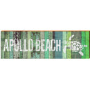 Apollo Beach Sea Turtle Coastal Green | Wall Art Print on Real Wood