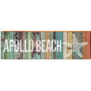 Apollo Beach Starfish Coastal Orange | Wall Art Print on Real Wood
