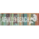 Apollo Beach Mermaid Coastal Orange | Wall Art Print on Real Wood