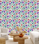 Stylish Violet Flowers Wallpaper Chic