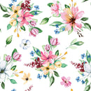 Fashionable White Floral Wallpaper Vogue Quality