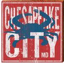 Chesapeake City, MD | Wall Art Print on Real Wood Sign