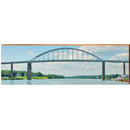 Bridge OLD14 | Wall Art Print on Real Wood
