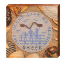 Ocean City, New Jersey 1983 Beach Tag Art | Wall Art Print on Real Wood