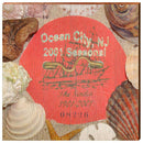 Ocean City, New Jersey 2001 Beach Tag Art | Wall Art Print on Real Wood