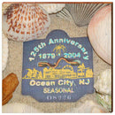 Ocean City, New Jersey 2004 Beach Tag Art | Wall Art Print on Real Wood