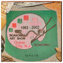 Ocean City, New Jersey 2002 Beach Tag Art | Wall Art Print on Real Wood