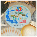 Ocean City, New Jersey 2012 Beach Tag Art Wooden Sign | Wall Art Print on Real Wood