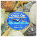 Ocean City, New Jersey 2010 Beach Tag Art Wooden Sign | Wall Art Print on Real Wood